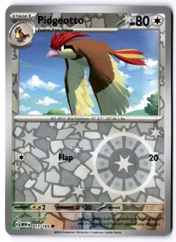 Pidgeotto 017/165 Reverse Holo Pokemon SV: Scarlet & Violet 151 NM - Image 1