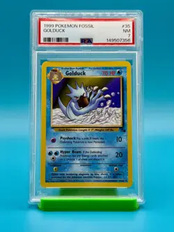 PSA 7 - 1999 Pokemon Fossil Golduck #35 - Image 1