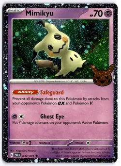 Mimikyu - (Cosmos Holo) 037/091 Pokemon Trick or Trade BOOster 2024 - Image 1
