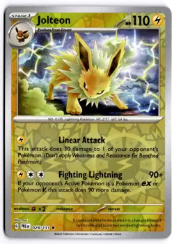 Jolteon 029/131 Holo Pokemon SV: Prismatic Evolutions LP - Image 1