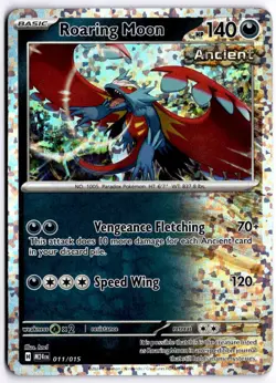 Roaring Moon 011/015 Holo Pokemon McDonald's Promos 2024 LP - Image 1