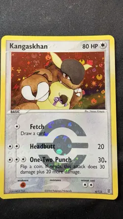 2004 POKEMON EX FIRE RED & LEAF GREEN 6 KANGASKHAN-REVERSE FOIL - Image 1