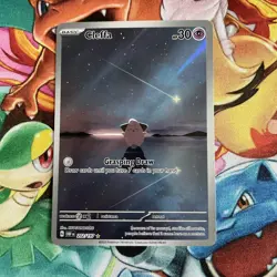 Pokemon Obsidian Flames Cleffa 202/197 Illustration Rare NM - Image 2
