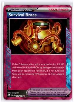 Survival Brace 164/167 Holo Pokemon SV06: Twilight Masquerade NM - Image 1