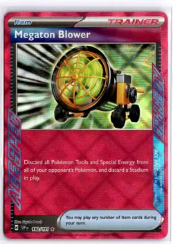 Megaton Blower 182/191 Holo Pokemon SV08: Surging Sparks NM - Image 1