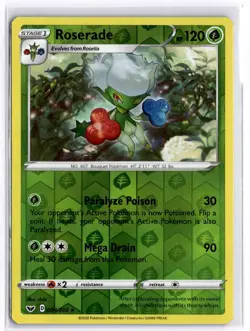 Roserade 004/202 Reverse Holo Pokemon SWSH01: Sword & Shield Base Set NM - Image 1
