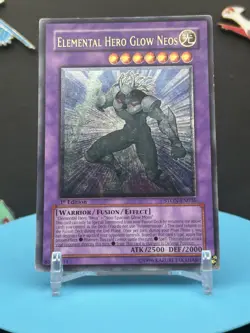Yugioh Elemental Hero Glow Neos - Ultimate - 1st - STON-EN036 - Lightly Played - Image 1