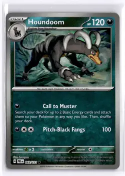 Houndoom (Poke Ball Pattern) 063/131 Holo Pokemon SV: Prismatic Evolutions NM - Image 1