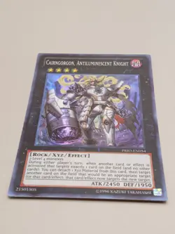 Yugioh! Cairngorgon, Antiluminescent Knight - PRIO-EN054 - Super Rare - Image 1