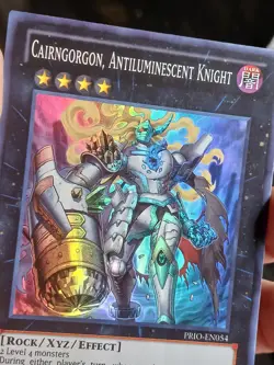 Yugioh! Cairngorgon, Antiluminescent Knight - PRIO-EN054 - Super Rare - Image 3