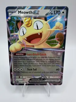 Pokemon TCG Meowth EX 62/88 : Double Rare Perfect Order - Image 1