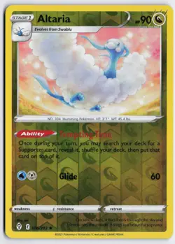 Altaria 106/203 Reverse Holo Pokemon SWSH07: Evolving Skies NM - Image 1
