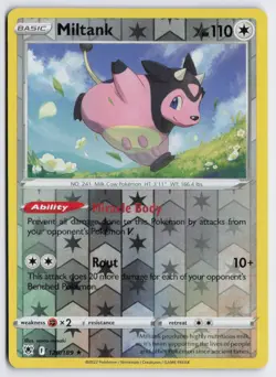 Miltank 126/189 Reverse Holo Pokemon SWSH10: Astral Radiance NM - Image 1