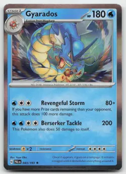 Gyarados 043/193 Holo Pokemon SV02: Paldea Evolved NM - Image 1