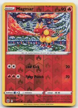 Magmar 019/172 Reverse Holo Pokemon SWSH09: Brilliant Stars NM - Image 1