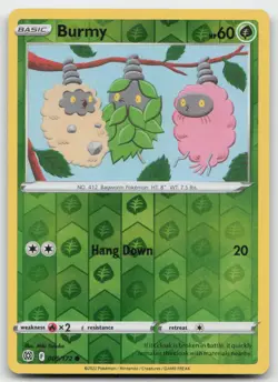 Burmy 009/172 Reverse Holo Pokemon SWSH09: Brilliant Stars NM - Image 1
