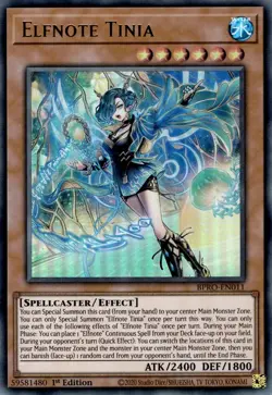 Elfnote Tinia BPRO-EN011 Burst Protocol 1st Edition Yu-Gi-Oh! - Image 1