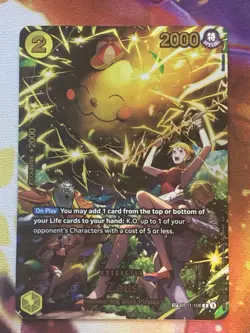 Bandai One piece TCG Kami’s Island Zeus OP11-106 R SP 2000 Power - Image 1