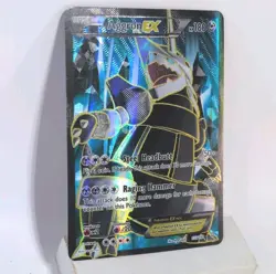 Aggron EX (153 Full Art) 153/160 XY Primal Clash Holo Pokemon Card Steel Headbut - Image 3