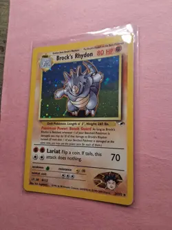 🔥 Pokemon Brock’s Rhydon 2/132 Holo Rare Gym Heroes 2000 WOTC Card NM - Image 2