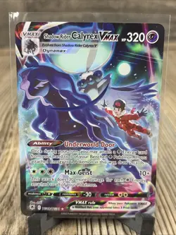 Pokemon Shadow Rider Calyrex VMAX TG18/TG30 Astral Radiance Trading Card NM - Image 1