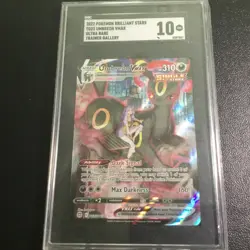 CGC Pristine 10 Umbreon VMAX TG23/TG30 Brilliant Stars Pokemon Card - Image 1