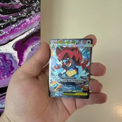 Pokemon TCG Mega Feraligatr EX Full Art Holo Card 274/217 370 HP Water - Image 3