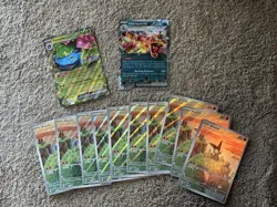 Lot of 12. 10 Victini JUMBO Card plus 1 Charizard & 1 Venusaur Jumbo Cards. - Image 1