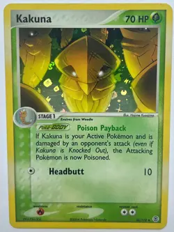 Kakuna 36/112 EX FireRed & LeafGreen Reverse Holo Pokemon Card NM - Image 1