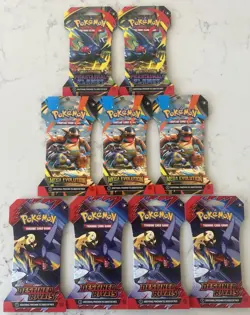 Pokemon Phantasmal Flames, Mega Evolution, Destined Rivals (9 Booster Packs) - Image 1