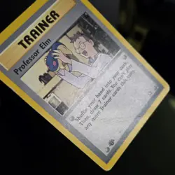 Pokemon TCG - PROFESSOR ELM - 1ST EDITION - 96/111 - NEO GENESIS (2000) - HP - Image 3