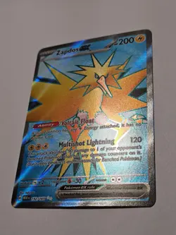 Zapdos EX 192/165 Scarlet & Violet 151 MEW: Pokemon Ultra Rare Holo Full Art NM - Image 4