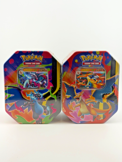 Pokemon TCG Mega Charizard X & Y EX Tins Sealed - Set of 2 - Image 1