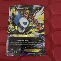 JUMBO Pokemon XY XY63 M/Mega ABSOL EX OVERSIZED Holo Promo Card - Image 1