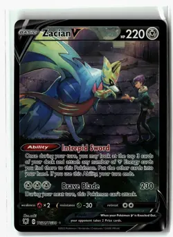 Zacian V ⭐ TG21/TG30 Holo V Rare Astral Radiance Trainer Gallery Pokemon NM - Image 1