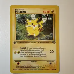 Pokemon TCG Pikachu 60/64 Jungle 1st Edition Regular Common 50 HP Basic - Image 1