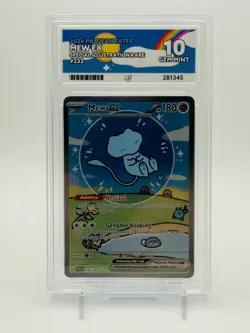 Pokemon TCG Mew EX 232/091 (Bubble Mew) Paldean Fates Sir Ace 10 Gem Mint - Image 1