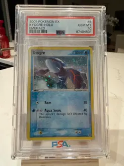 KYOGRE #6 HOLO EX EMERALD POKEMON 2005 LOW POPULATION PSA 10 - Image 3