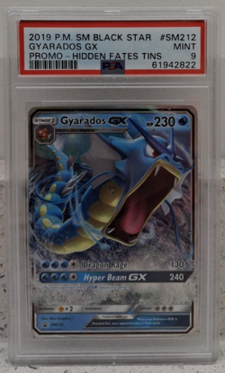 2019 Pokemon SM Black Star Gyarados GX Promo - Hidden Fates PSA9 - Image 1