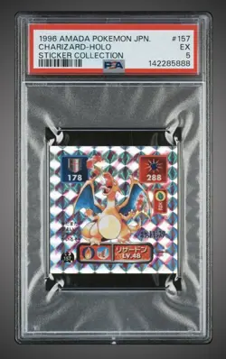 Charizard HOLO Amada Pokemon (1996) - PSA 5 - Image 1
