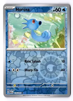 Horsea 116/165 Reverse Holo Pokemon SV: Scarlet & Violet 151 NM - Image 1