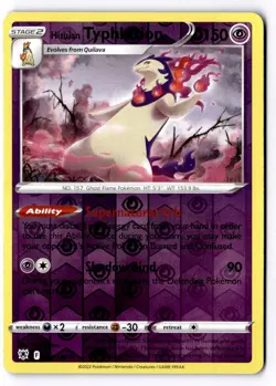 Hisuian Typhlosion 052/189 Reverse Holo Pokemon SWSH10: Astral Radiance NM - Image 1