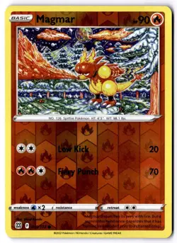 Magmar 019/172 Reverse Holo Pokemon SWSH09: Brilliant Stars NM - Image 1