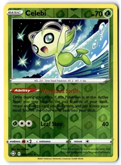 Celebi 003/072 Reverse Holo Pokemon Shining Fates NM - Image 1