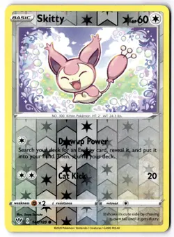 Skitty 141/189 Reverse Holo Pokemon SWSH03: Darkness Ablaze NM - Image 1
