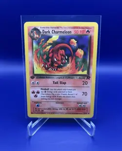Pokemon Dark Charmeleon 32/82 1st Edition Team Rocket English LP - Image 1