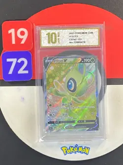 Pokemon TCG S-Chinese Celebi V CS3aC 131/125 SR Grade10 - Image 1