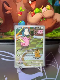 Chansey - 187/167 - Twilight Masquerade - Pokemon Illustration Rare NM IR TCG - Image 1