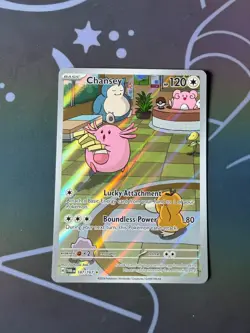 Chansey - 187/167 - Twilight Masquerade - Pokemon Illustration Rare NM IR TCG - Image 2