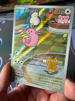 Chansey - 187/167 - Twilight Masquerade - Pokemon Illustration Rare NM IR TCG - Image 4